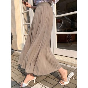 SHEIN DAZY Solid Color Pleated Skirt