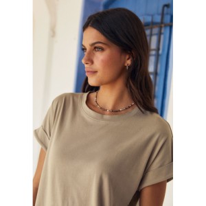 NEXT Petite Cap Sleeve Crew Neck Maxi T-Shirt Dress