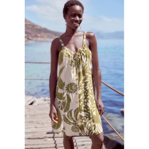 NEXT Mini Tie Front Summer V-Neckline Dress