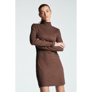 NEXT Ribbed Roll Neck Long Sleeve Mini Dress