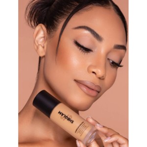 SHEGLAM Complexion Pro Long Lasting Breathable Matte Foundation-Porcelain Matte Sweat-proof Liquid Foundation Oil Control Full Coverage Pore-less Concealer Waterproof Flawless Non-Fading Weightless