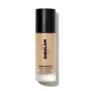 SHEGLAM Complexion Pro Long Lasting Breathable Matte Foundation-Porcelain Matte Sweat-proof Liquid Foundation Oil Control Full Coverage Pore-less Concealer Waterproof Flawless Non-Fading Weightless