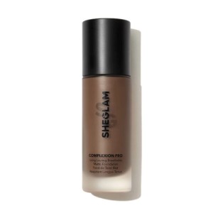 SHEGLAM Complexion Pro Long Lasting Breathable Matte Foundation-Porcelain Matte Sweat-proof Liquid Foundation Oil Control Full Coverage Pore-less Concealer Waterproof Flawless Non-Fading Weightless