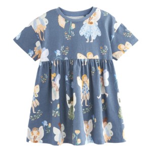 NEXT Short Sleeve Cotton Jersey Dress (3mths-7yrs)