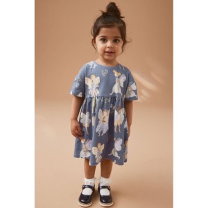 NEXT Short Sleeve Cotton Jersey Dress (3mths-7yrs)