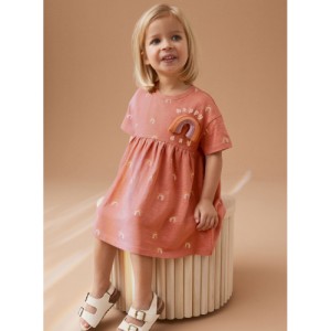 NEXT Short Sleeve Cotton Jersey Dress (3mths-7yrs)