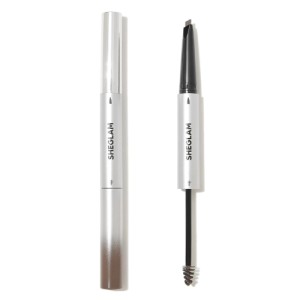 SHEGLAM Fill Me In 2-In-1 Eyebrow Pencil & Cream-Auburn, Sweat-proof Dual-Ended Eyebrow Pen, Smudge-Proof Non-Greasy Natural Eyebrow Cream Gel