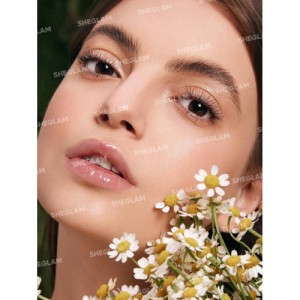 SHEGLAM Power Bouquet Lip Gloss-See It Through Shiny Tinted Moisturizing Lip Gloss Plumping Non-Sticky Lip Oil Repairing Camelia Extract Lip Care