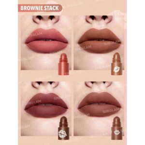 SHEGLAM Dynamatte Boom Long Lasting Matte Lipstick-Rule Breaker 20 Colors Creamy Matte Waterproof Lipstick Amazing Non-Stick Cup Transfer-Proof