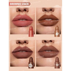 SHEGLAM Dynamatte Boom Long Lasting Matte Lipstick-Rule Breaker 20 Colors Creamy Matte Waterproof Lipstick Amazing Non-Stick Cup Transfer-Proof