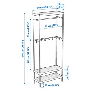 نظم دهنده کفش ایکیا MACKAPAR سایز 78x32x40