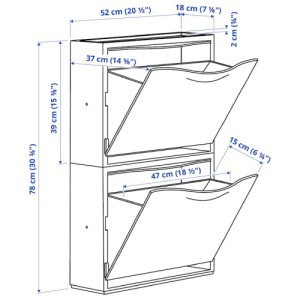 جا کفشی ایکیا TRONES سایز 85x32x65