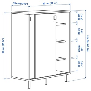 جا کفشی ایکیا STALL سایز 79x29x148