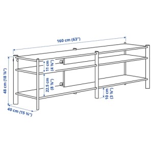 میز تلویزیون ایکیا VIHALS سایز 146x37x50 سانتی