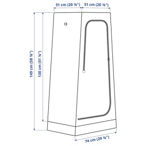 کمد لباسی ایکیا KLEPPSTAD دو دره