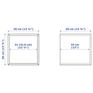 قفسه ترکیبی دیواری ایکیا EKET سایز 80x35x210 سانتی