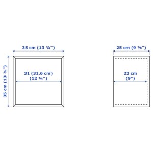 قفسه ترکیبی دیواری ایکیا EKET سایز 80x35x210 سانتی