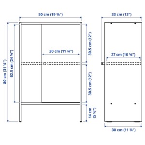 کتابخانه ایکیا BILLY سایز 40x28x202 سانتی