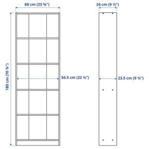 کتابخانه ایکیا LAIVA سایز 62 در 165 سانتی