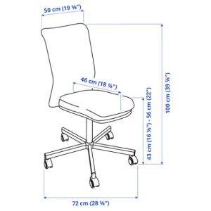 صندلی چرخشی مناسب میز ایکیا TOBERGET