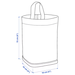 سبد نگهداری پارچه‌ای ایکیا PURRPINGLA