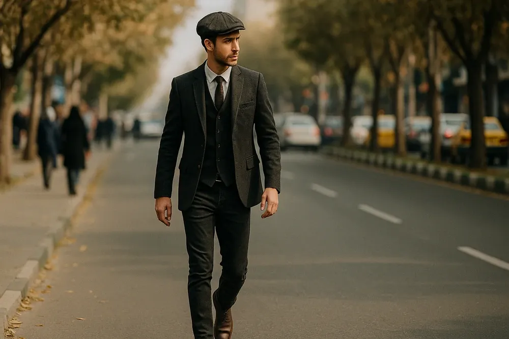 تیپ خیابانی با کلاه پیکی بلایندرز