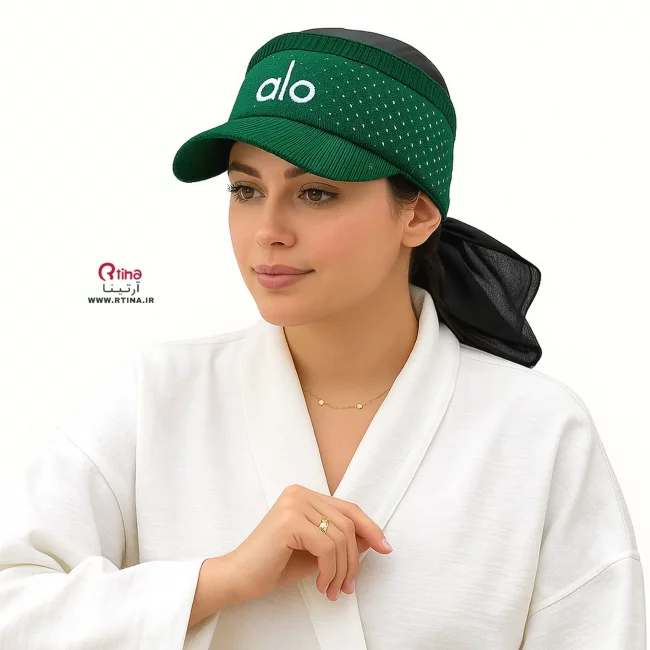 نقاب آفتابی اسپرت زنانه مدل ALO (سبز ترند)