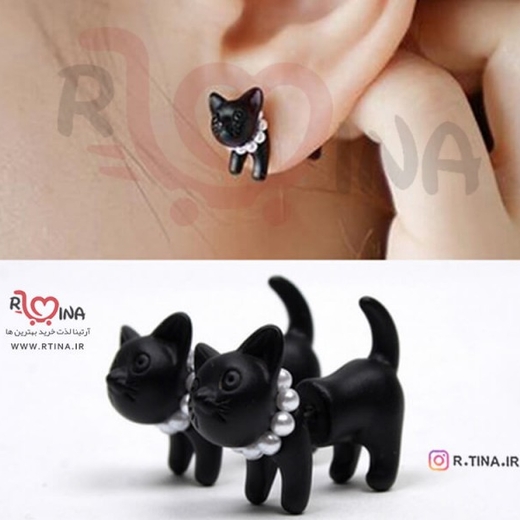 گل گوش اسپرت تک گوش مدل سگ فانتزی