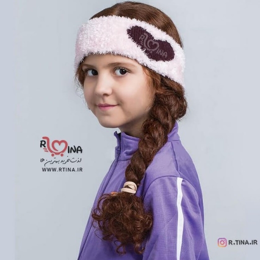 هدبند اسپرت بچه گانه مدل قلبی تارتن