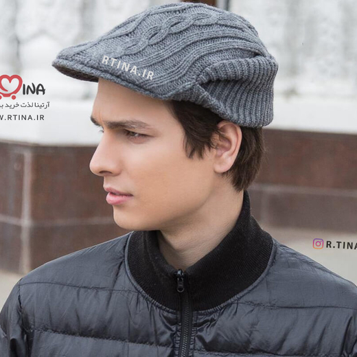 کلاه کپ بافتنی مردانه