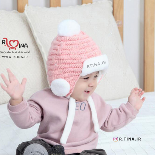 کلاه روسی گوش گیر دار دخترانه و پسرانه بافتنی