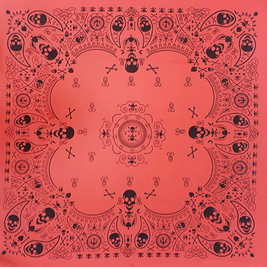 باندانا طرح اسکلت و جمجمه be4