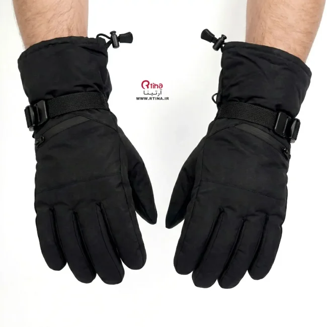 فول دستکش زمستانی مردانه ضد آب و ضد باد/حرفه‌ای