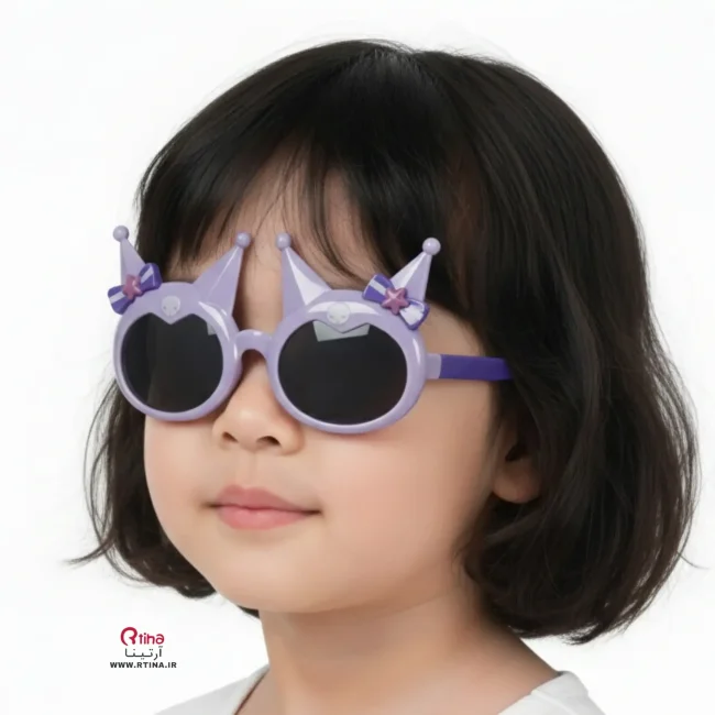 عینک کرومی بچه گانه/ آفتابی UV400