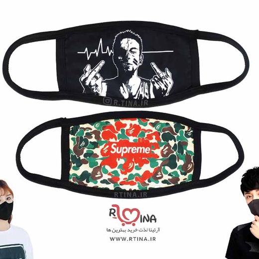 ماسک طرح supreme