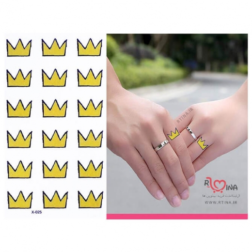 تاتو موقت طرح تاج