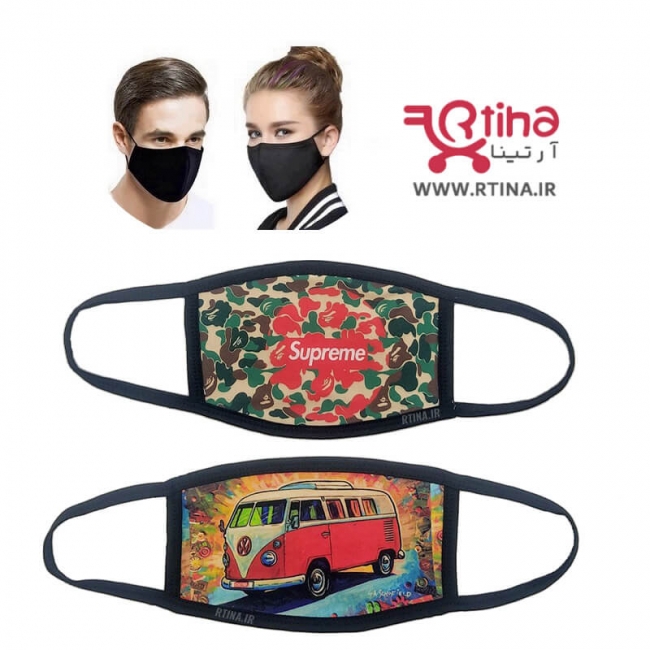 ماسک مشکی اسپرت پارچه ای مدل تاکتیکی