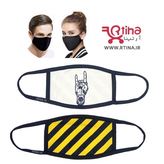 ماسک پارچه ای جدید طرح هاشور2