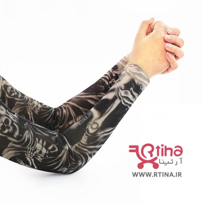 ساق دست اسپرت با طرح تاتو مدل اسکلت