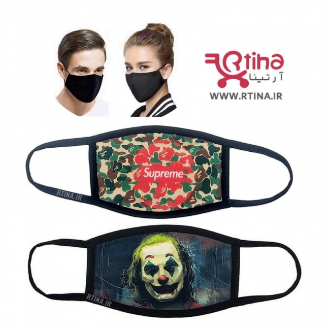 ماسک دهنی جوکر طرح نظامی چریکی