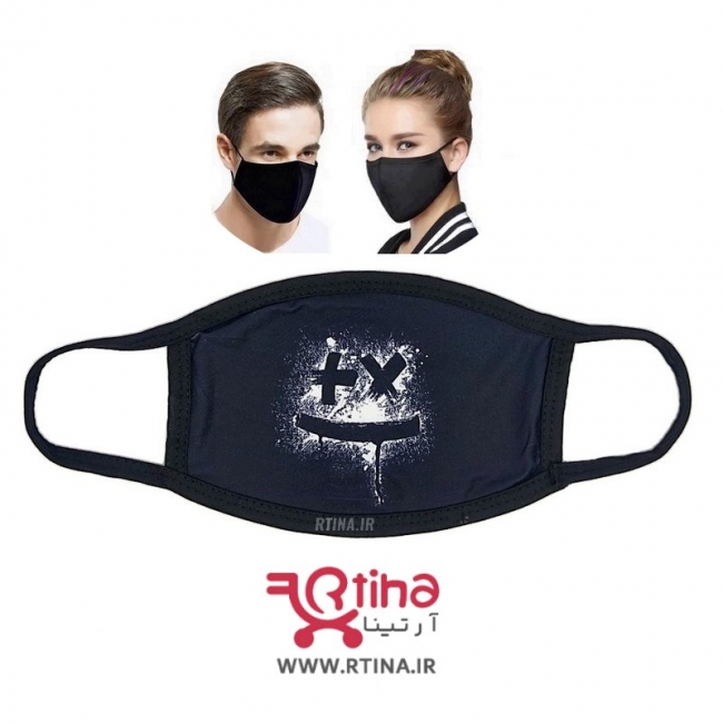 ماسک چند لایه قابل شستشو مدل انتزاعی صورتک