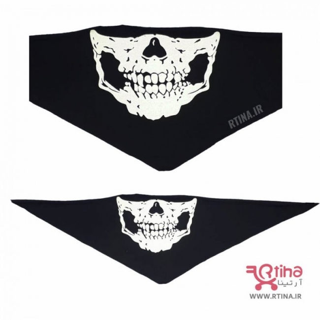 اسکارف اسکلتی بلک لایت مدل skull