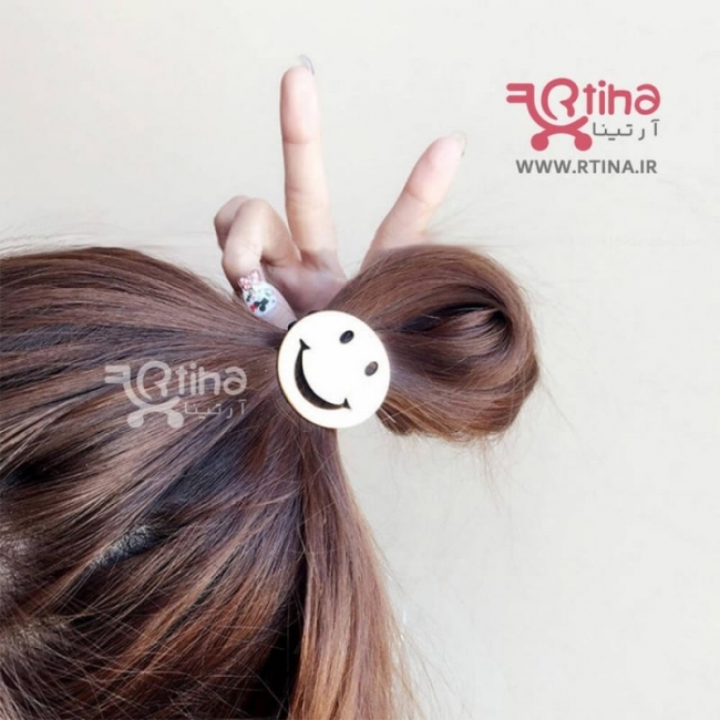 کش سر ایموجی دخترانه و زنانه فلزی