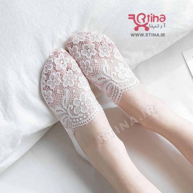 پاپوش گل دار زنانه مدل جوراب کالجی Oumeyu