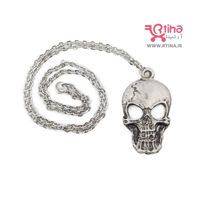 گردنبند اسکلت دخترونه و پسرونه مدل فلزی کلاسیک