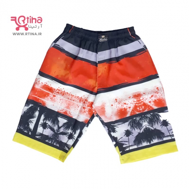 شلوارک جدید طرح هاوایی / راه راه مردانه مدل H59