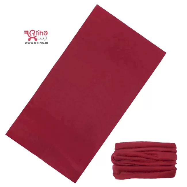 اسکارف طرح ساده زرشکی پسرانه و دخترانه