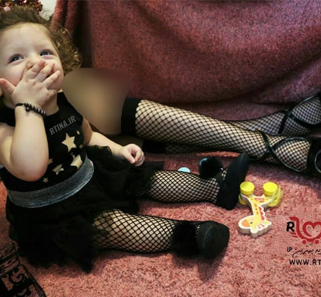 جوراب ساق بلند لانه زنبوری زنانه و دخترانه ساده