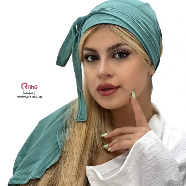 دورگ سر جدید رنگ سبز دریایی مدل عربی