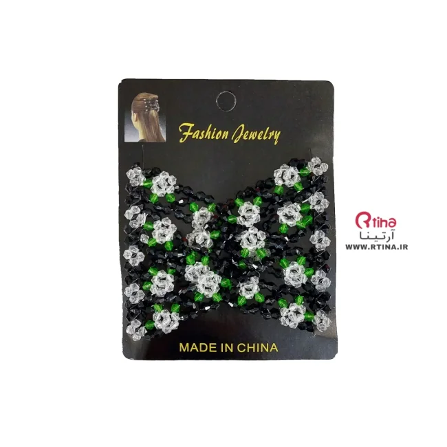 گیره کشی مو/ شانه جادویی شکوفه ای سفید